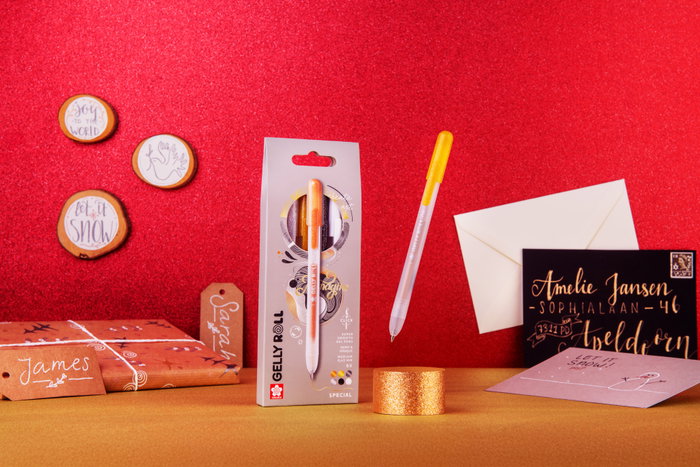 SAKURA Gelly Roll Estuche de 6 Bolígrafos Retráctiles de Tinta Gel en Colores Variados